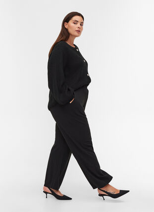ZizziLosse broek met zakken, Zwart, Model image number 4