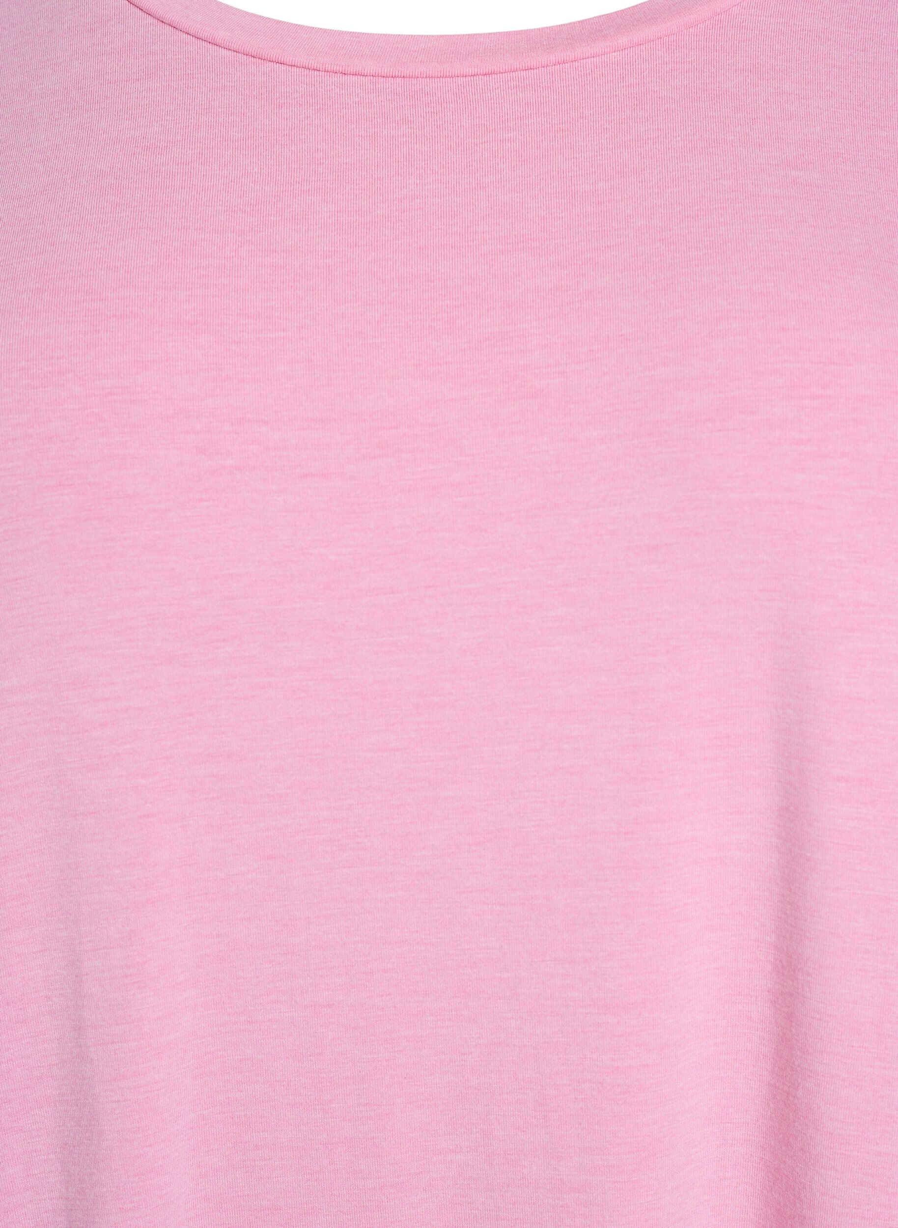 ZizziLos T-shirt met ronde hals, Roze, Packshot image number 2