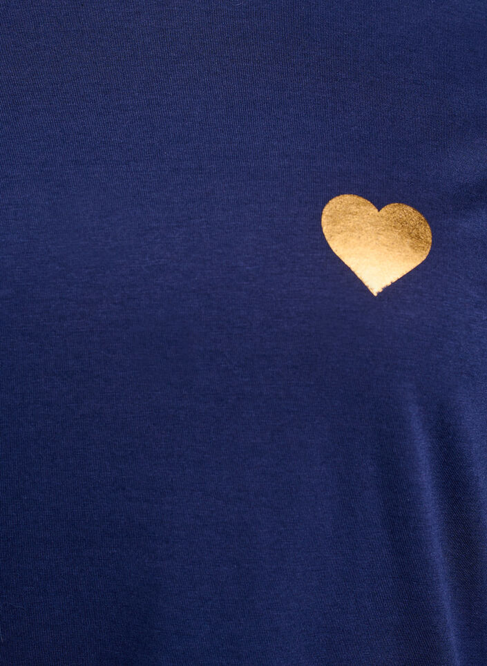 T-shirt met print, Blauw, Packshot image number 2