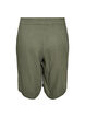 Los katoenen mousseline shorts met een hoge taille, Groen, Packshot image number 1
