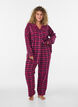 Geruite katoenen pyjamabroek, Rood, Model image number 0