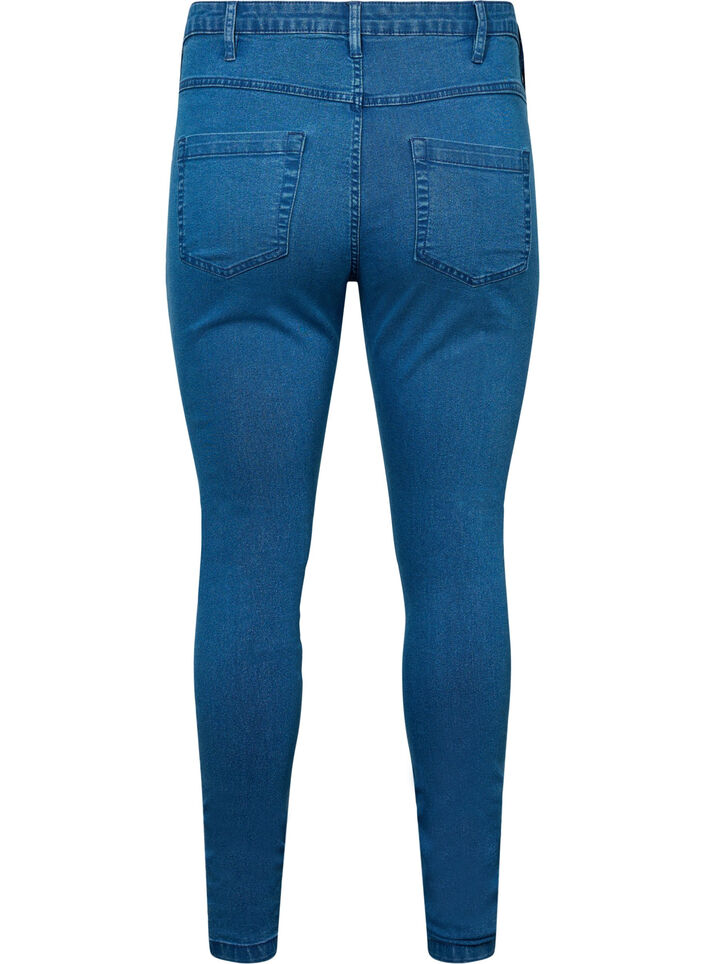 super slim fit Amy jeans met hoge taille, Blauw, Packshot image number 1