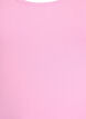 Effen gekleurd basic top in katoen, Roze, Packshot image number 2