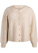 Cardigan met wol en alpaca en decoratieve knopen, Beige, Packshot image number 0
