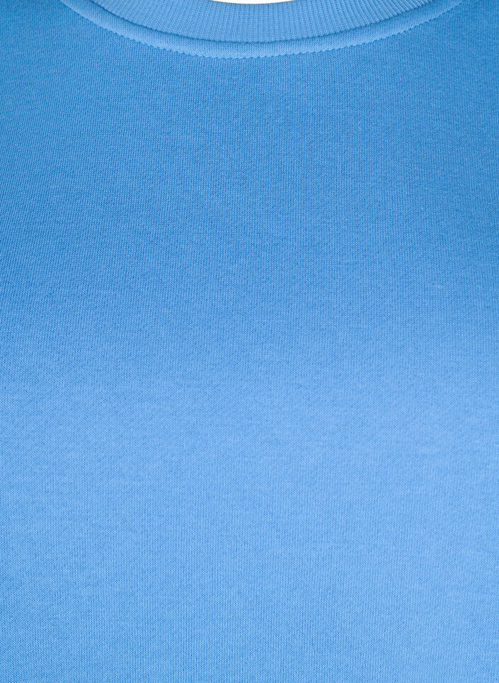 Sweatshirt met geborduurde uitsneden, Della Robbia Blue, Packshot image number 2