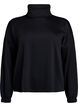 Blouse met turtleneck in modalmix, Zwart, Packshot image number 0
