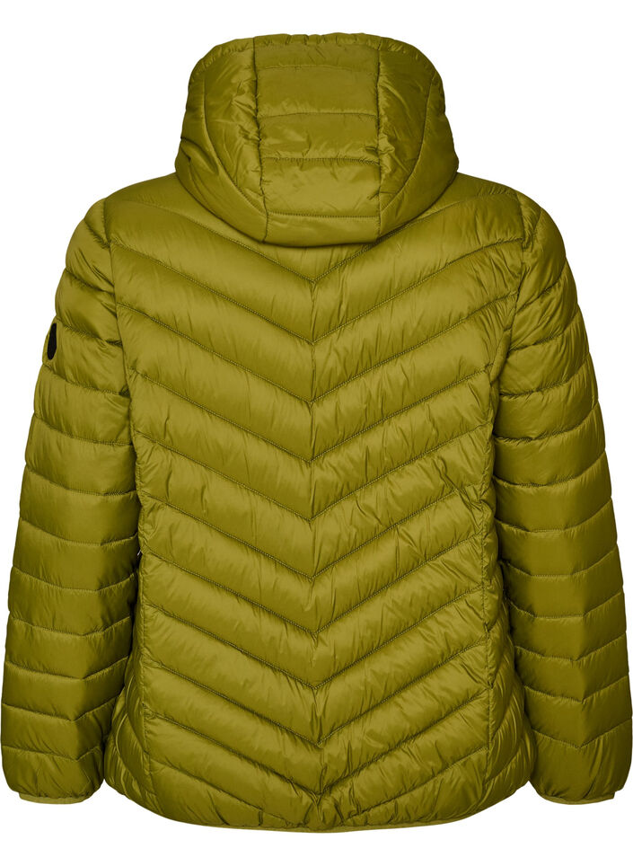 Lichtgewicht jas met capuchon, Groen, Packshot image number 1