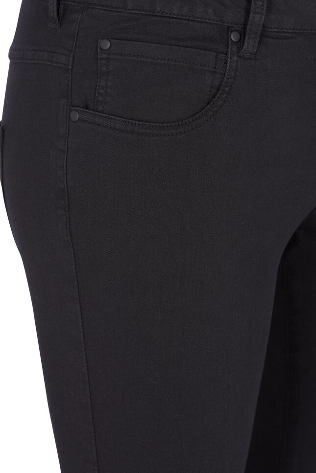 super slim fit Amy jeans met hoge taille, Zwart, Packshot image number 3