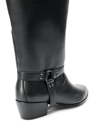 ZizziWide fit - Lange laars met afneembare schacht, Black, Packshot image number 3