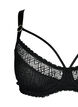 Kanten balconette met stringdetail, Zwart, Packshot image number 2