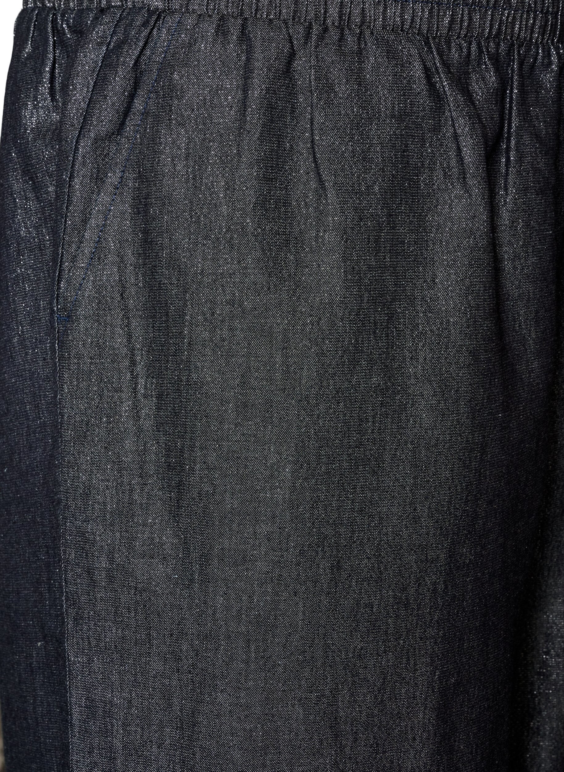 ZizziStraight-fit jeans met glitterdraad, Grijs, Packshot image number 2