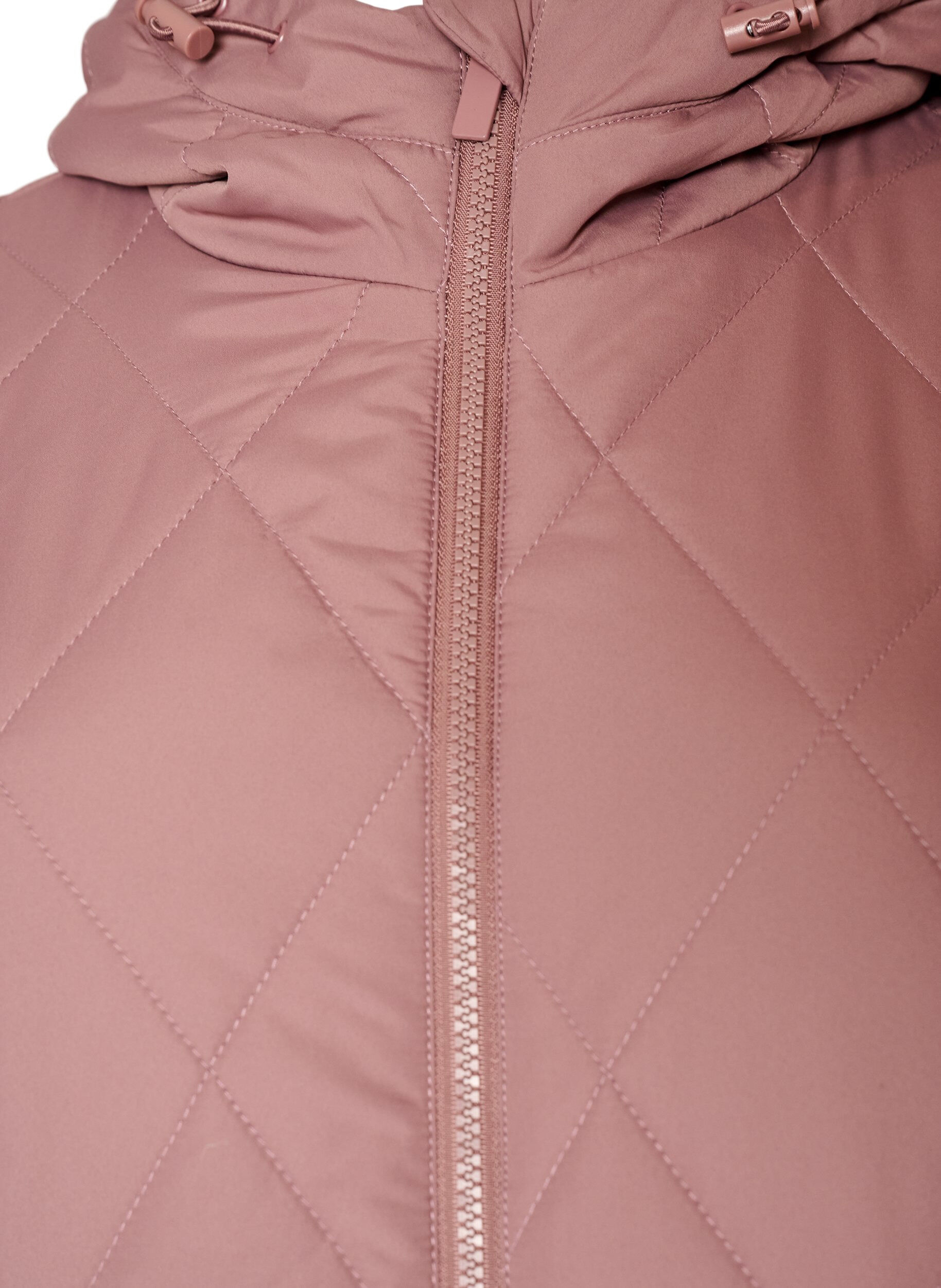 ZizziLicht gewatteerd jack met diamant-quilt, Roze, Packshot image number 2