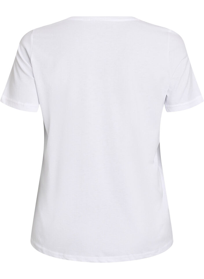 FLASH - T-shirt met print, Wit, Packshot image number 1