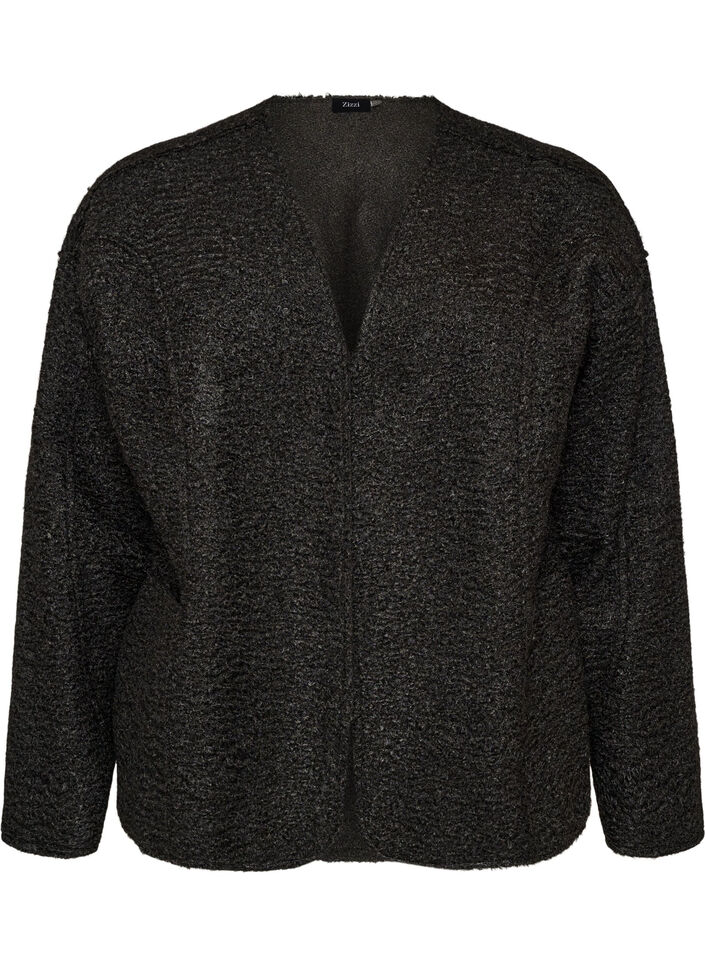 Losvallend vest met zakken, Zwart, Packshot image number 0
