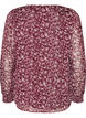 Blouse met bloemenprint en glitterdraad, Rood, Packshot image number 1