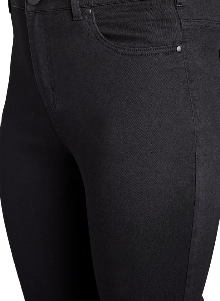 Super slim Amy jeans met hoge taille, Zwart, Packshot image number 2
