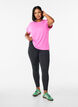 Effen gekleurd T-shirt voor sporten, Roze, Model image number 1