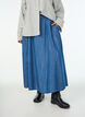 Maxirok in lyocell met een denimlook, Blauw, Model image number 2