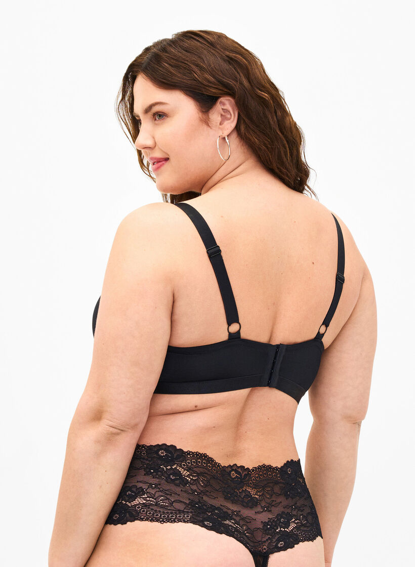 Voorgevormde bh met mesh, Black, Model
