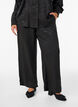 Losse broek met paisleypatroon en hoge taille, Zwart, Model image number 2