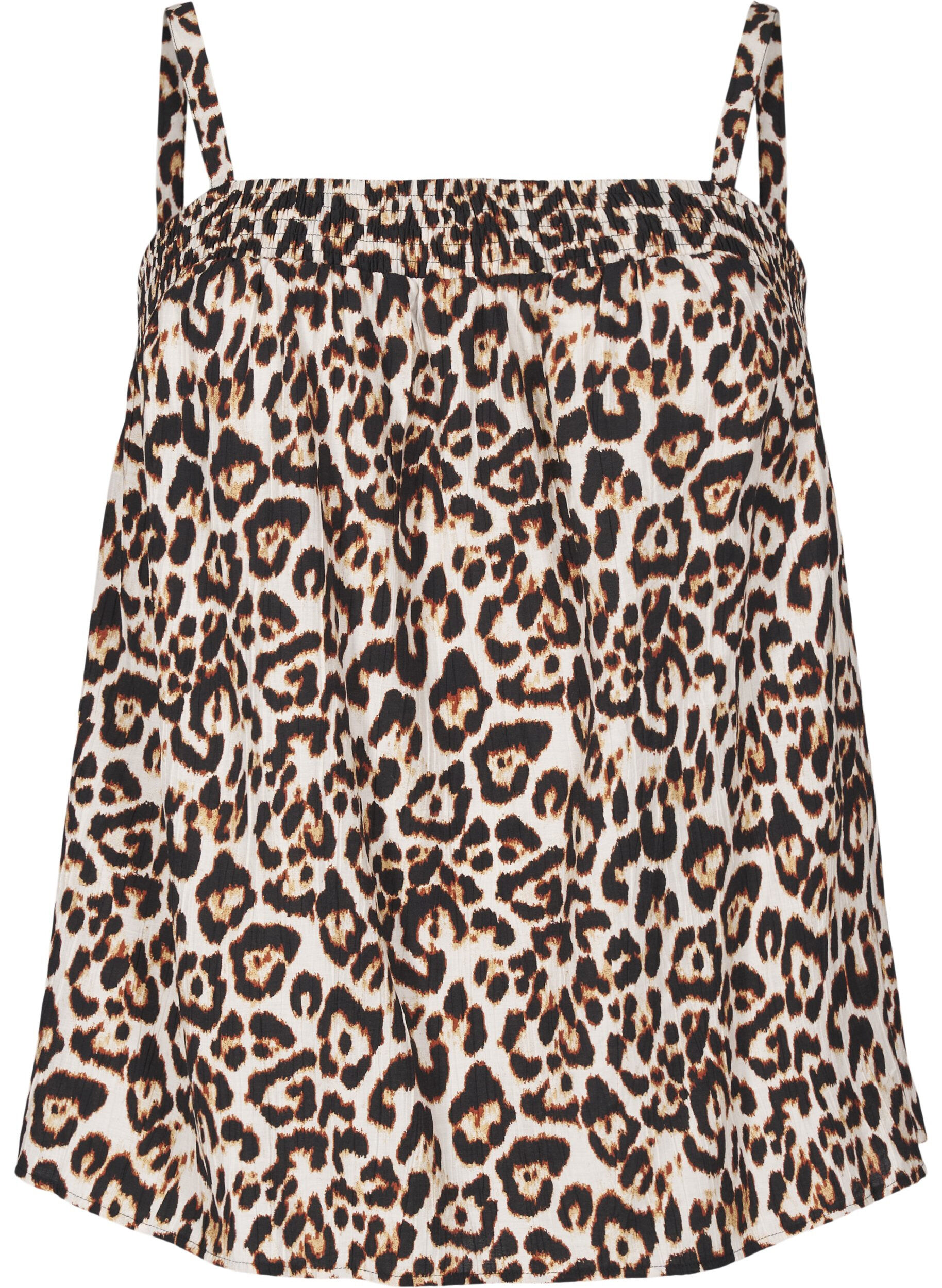 Viscose top met smalle bandjes