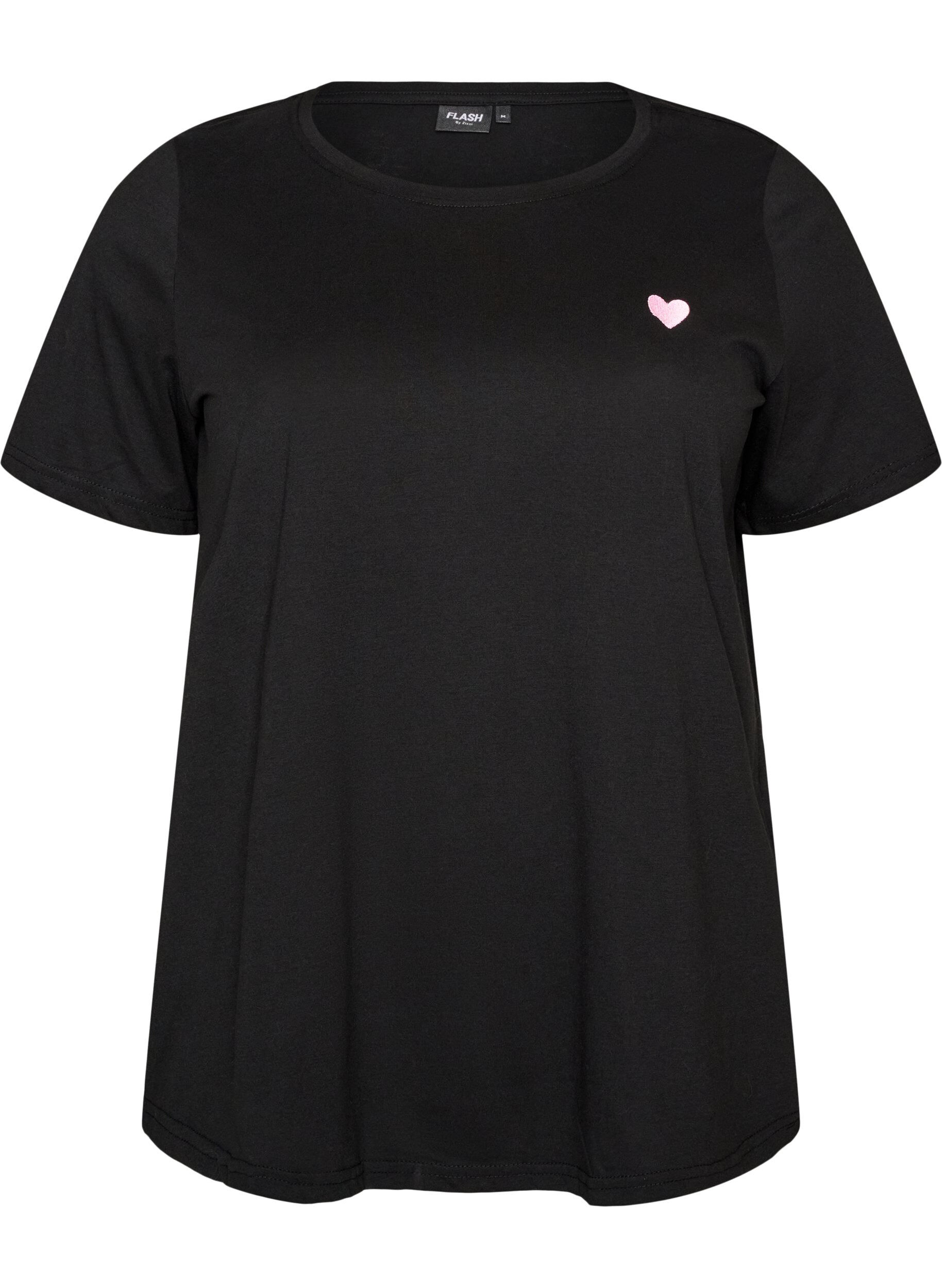 ZizziT-shirt met print, Zwart, Packshot image number 0
