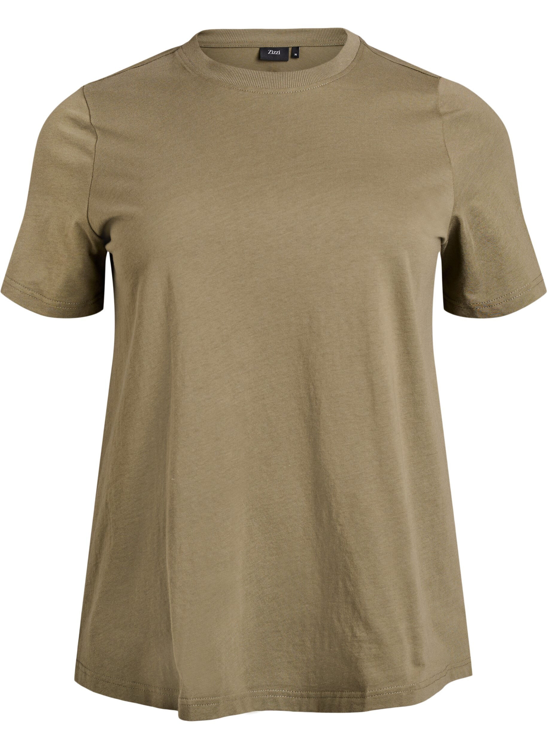 Basic katoenen T-shirt met ronde hals