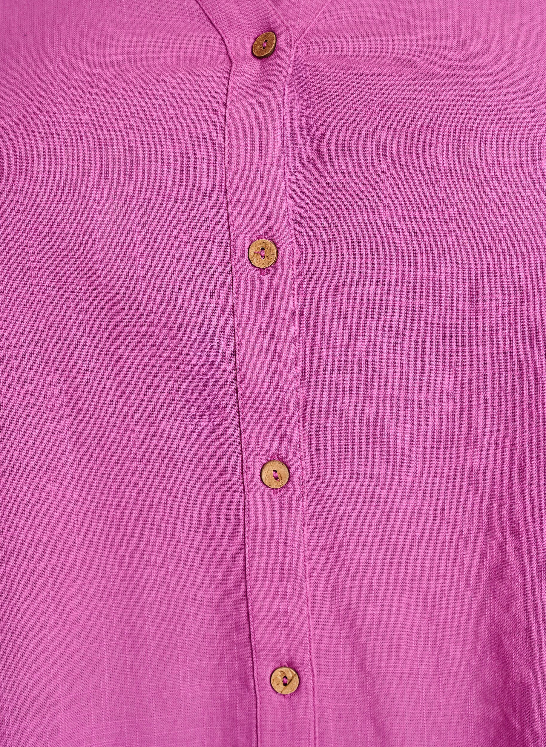 ZizziKatoenen blouse met V-hals, Roze, Packshot image number 2