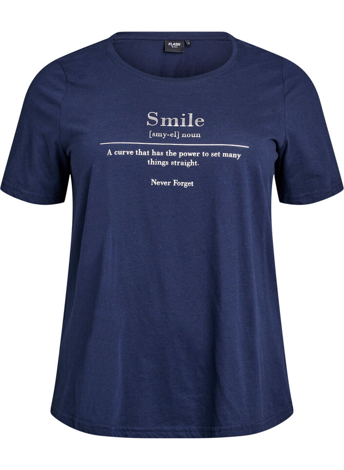 FLASH - T-shirt met motief, Blauw, Packshot image number 0