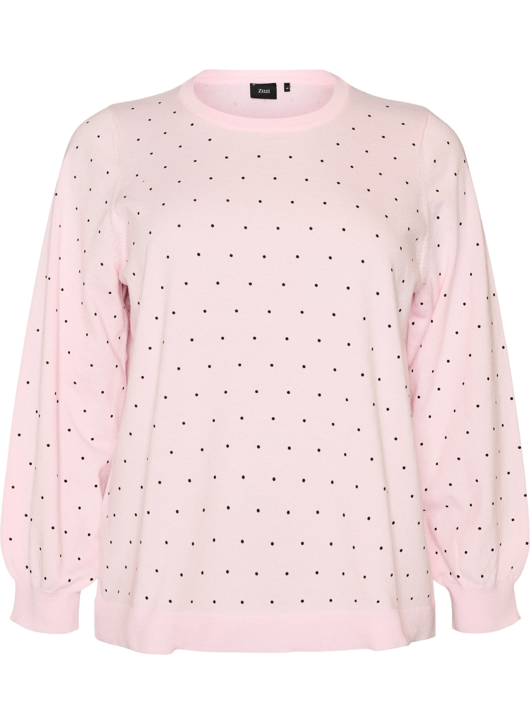 Gebreide blouse met kleine stippen