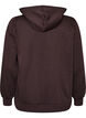 Sweatshirt met capuchon, ritssluiting en zakken, Bruin, Packshot image number 1