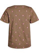T-shirt en coton biologique avec motifs brod&eacute;s, Marron, Packshot image number 1