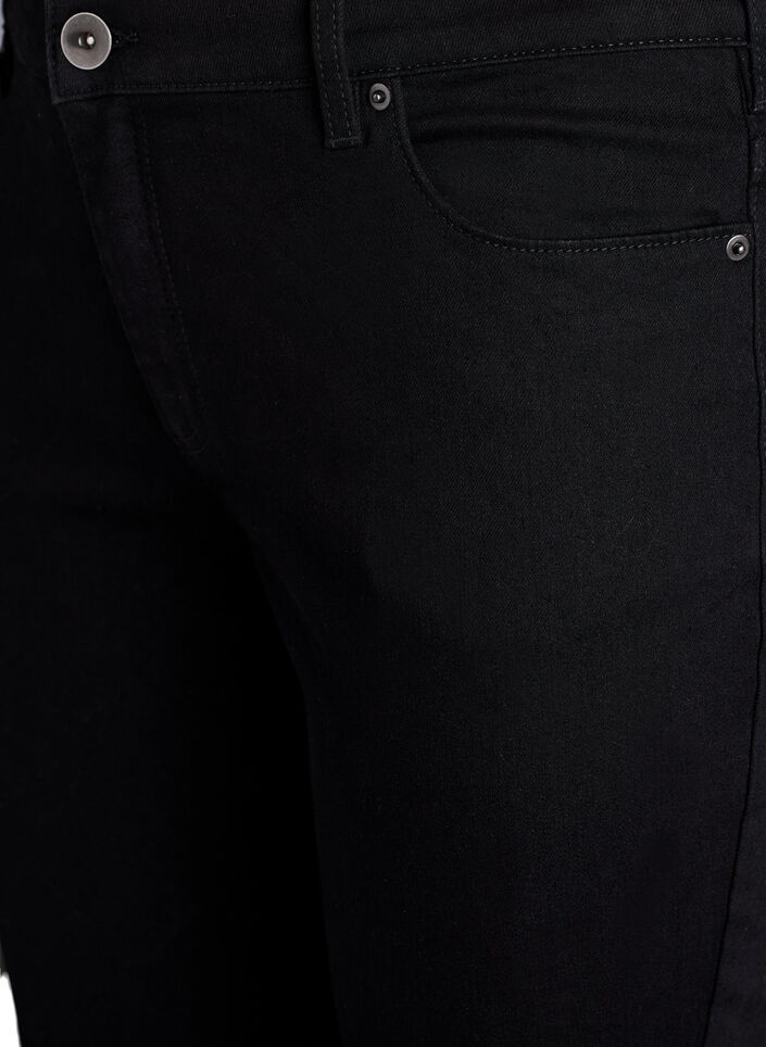 Slim-fit Emily jeans met normale taille, Zwart, Packshot image number 2