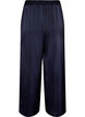 Pantalon aspect satin &agrave; jambes larges et droites, Bleu, Packshot image number 1