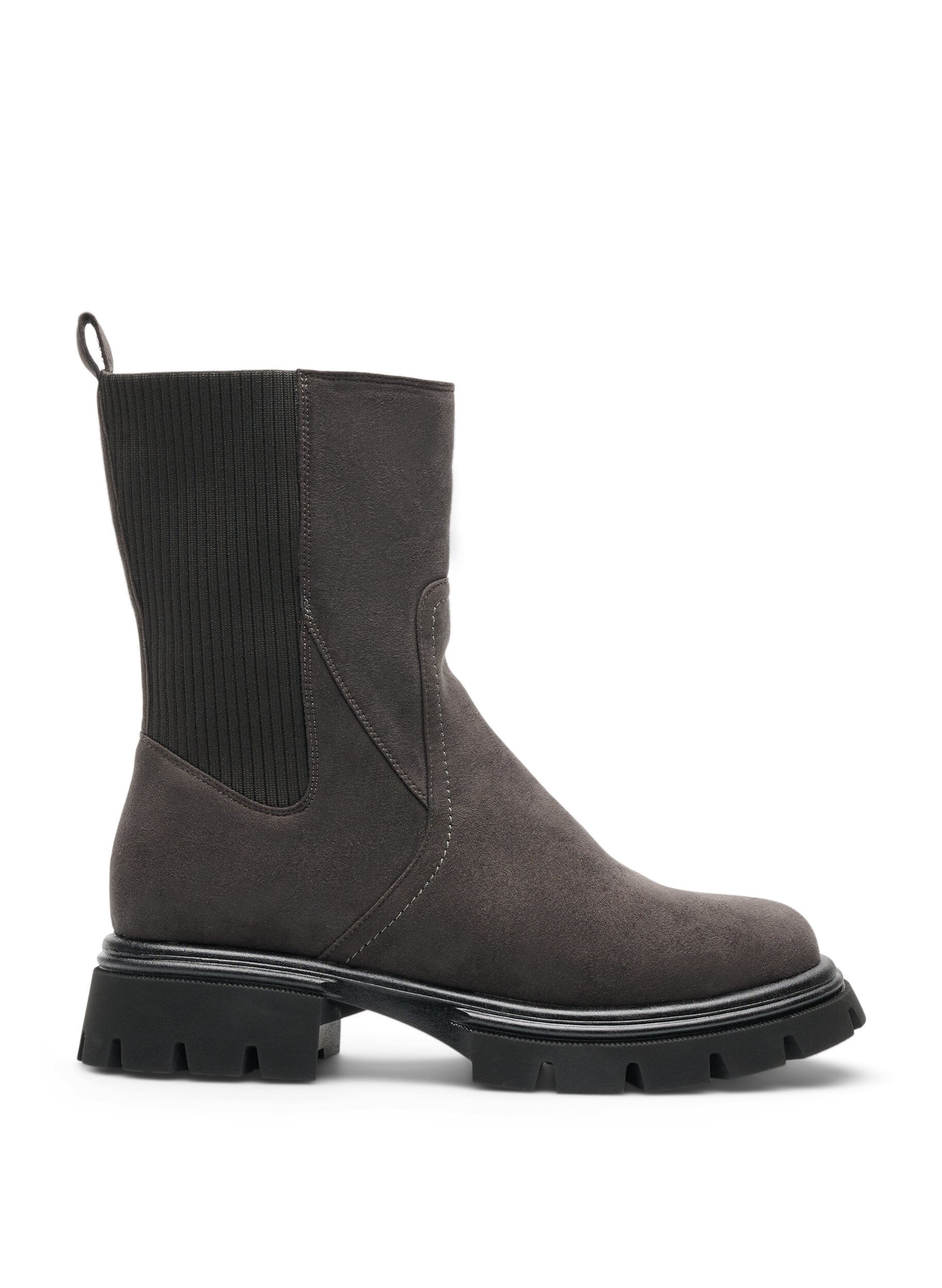 Extra Large - Bottines &agrave; semelle &eacute;paisse en su&eacute;dine