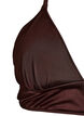 Omkeerbare bikinitop met V-hals en gekruiste bandjes op de rug, Bruin, Packshot image number 2