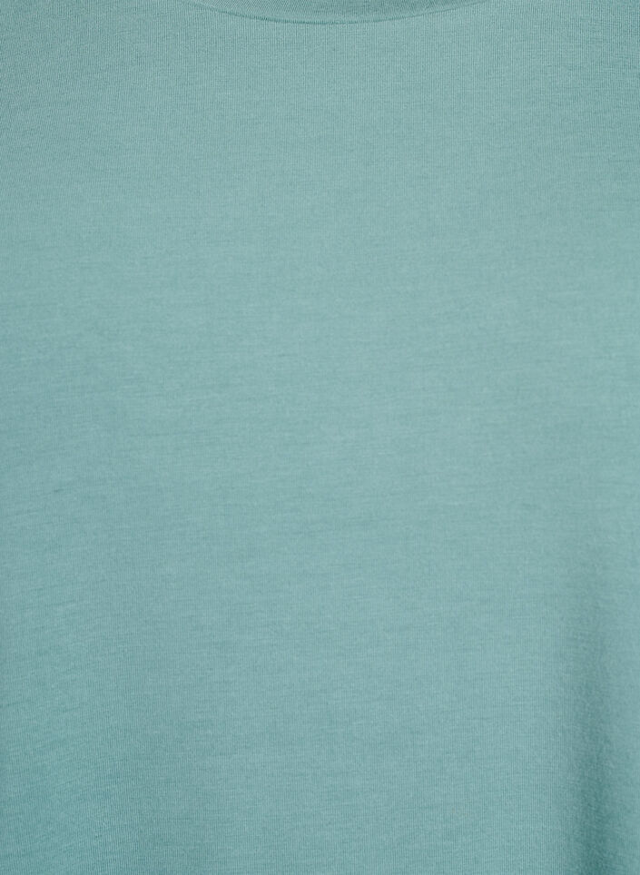 Los T-shirt met ronde hals, Blauw, Packshot image number 2