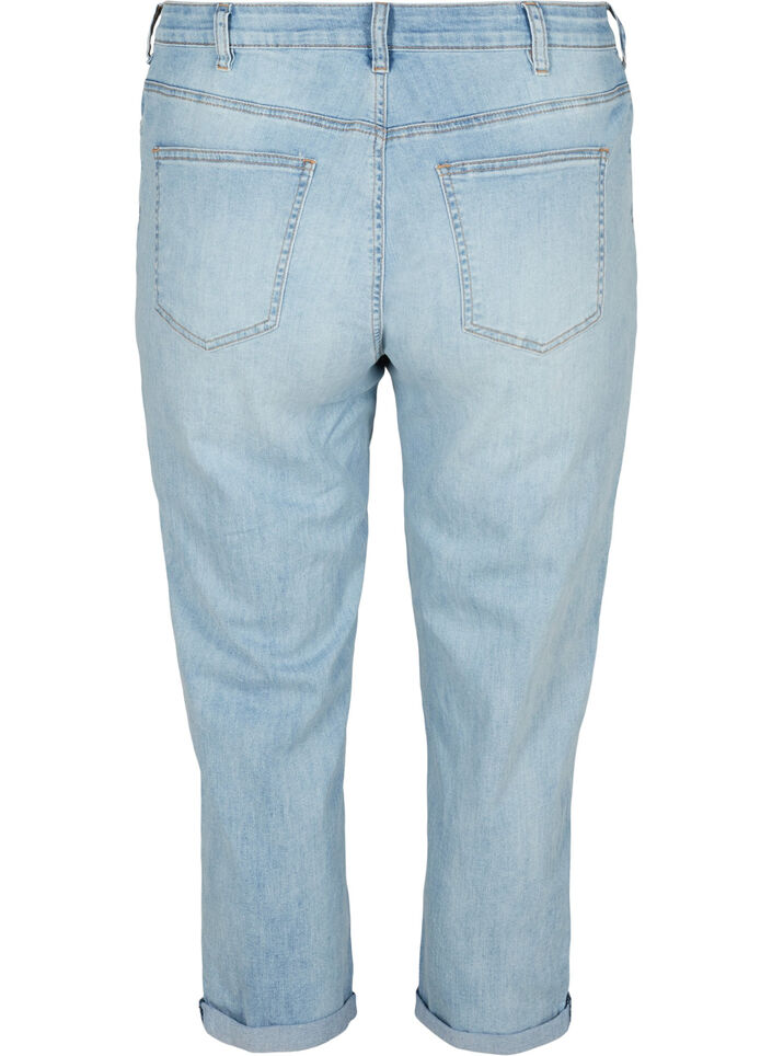 7/8 jeans met hoge taille, Blauw, Packshot image number 1