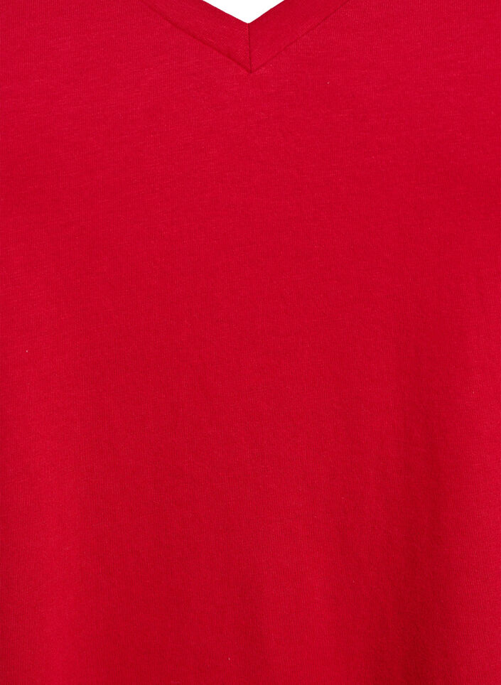 FLASH - T-shirt met V-hals, Rood, Packshot image number 2