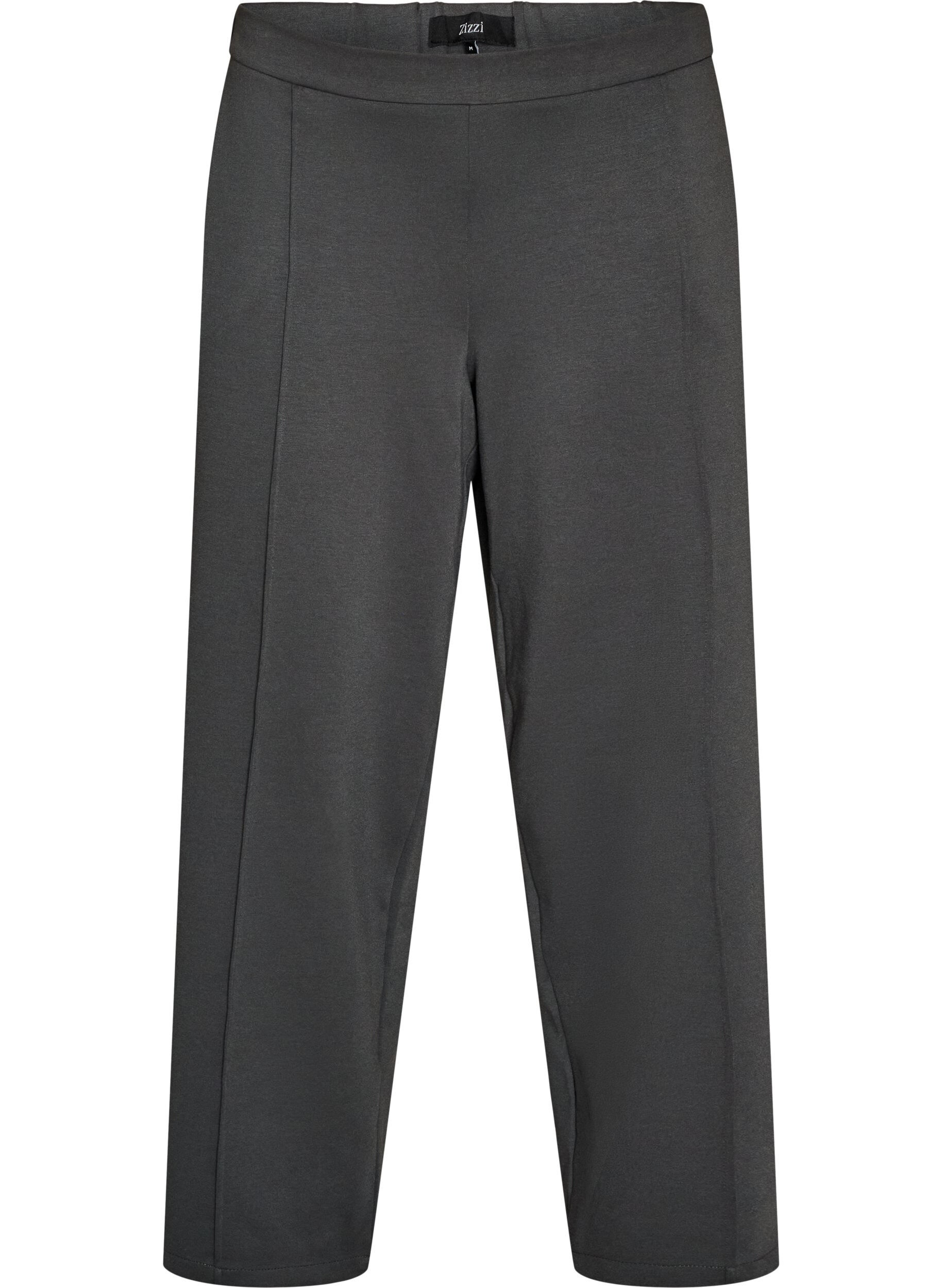 Losse jerseybroek met hoge taille