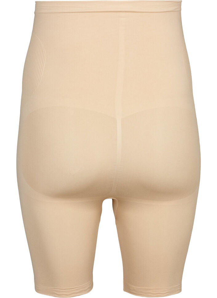 Shapewear shorts met hoge taille, Beige, Packshot