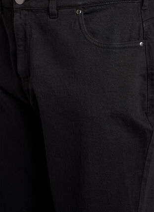 ZizziLosse jeans met gekorte lengte, Black Washed, Packshot image number 2