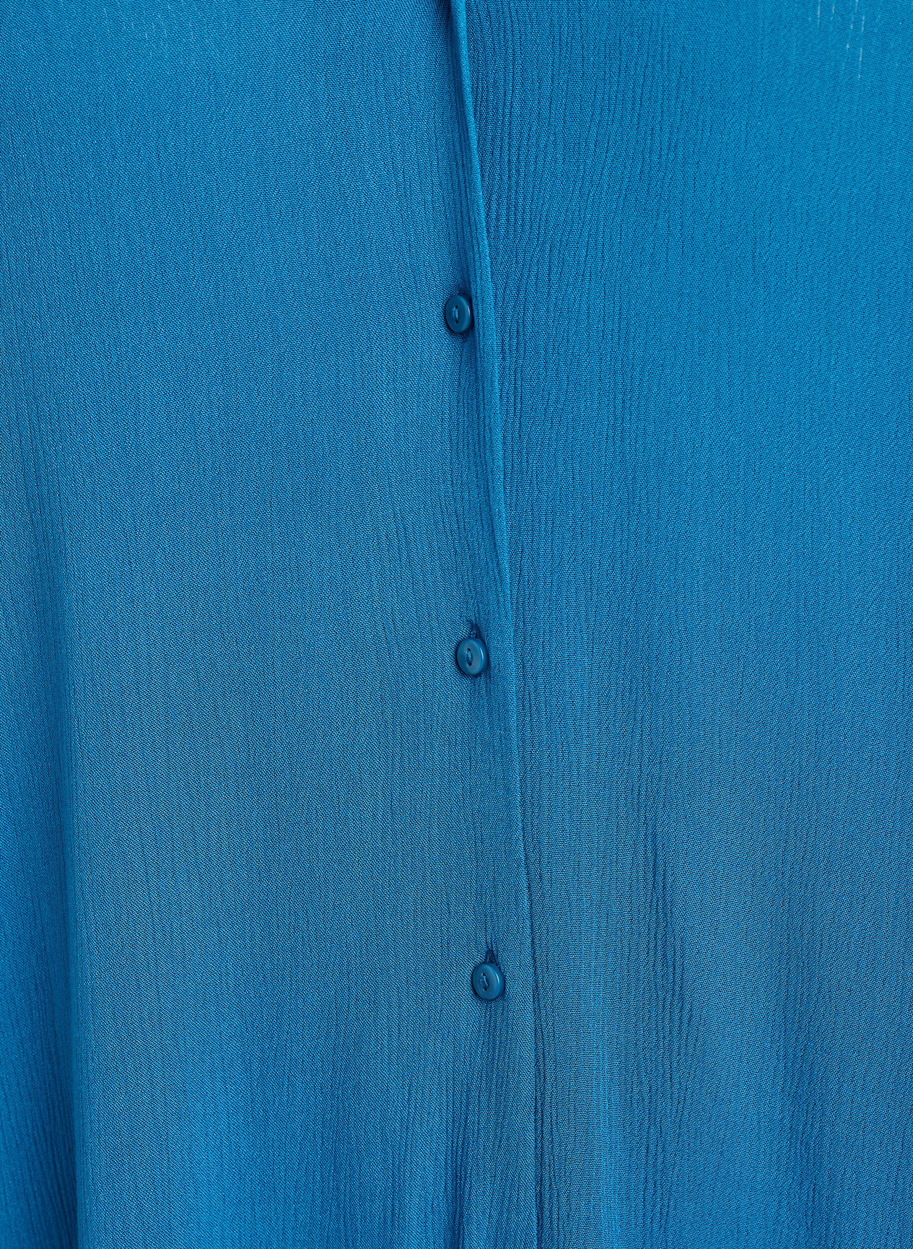 ZizziKaftan strandjurk met knopen, Blauw, Packshot image number 2