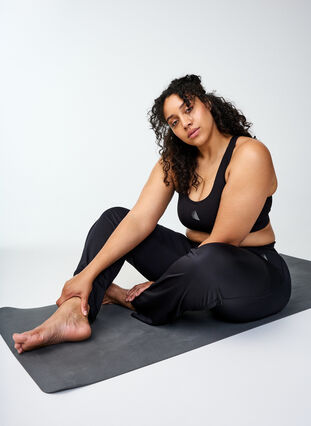 ZizziFlared Sportbroek, Black, Image image number 1