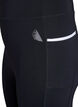 Running tights met lichte compressie en zijzakken, Zwart, Packshot image number 2