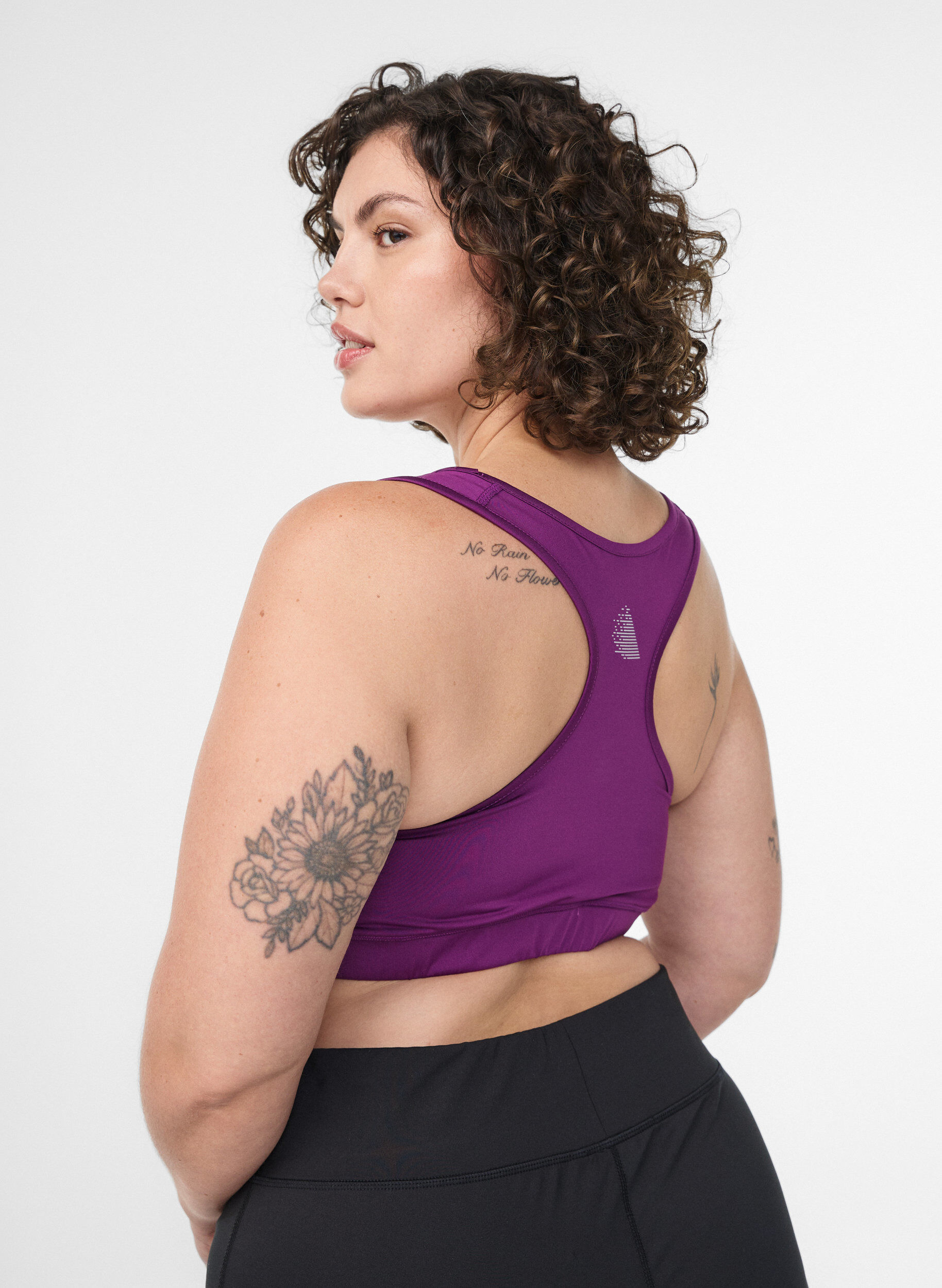 ZizziSport-bh met racerback, Paars, Model image number 2