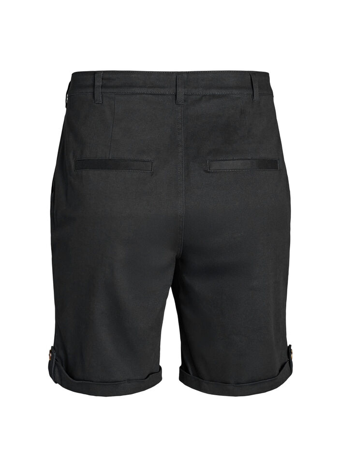 Chino shorts met zakken, Zwart, Packshot image number 1