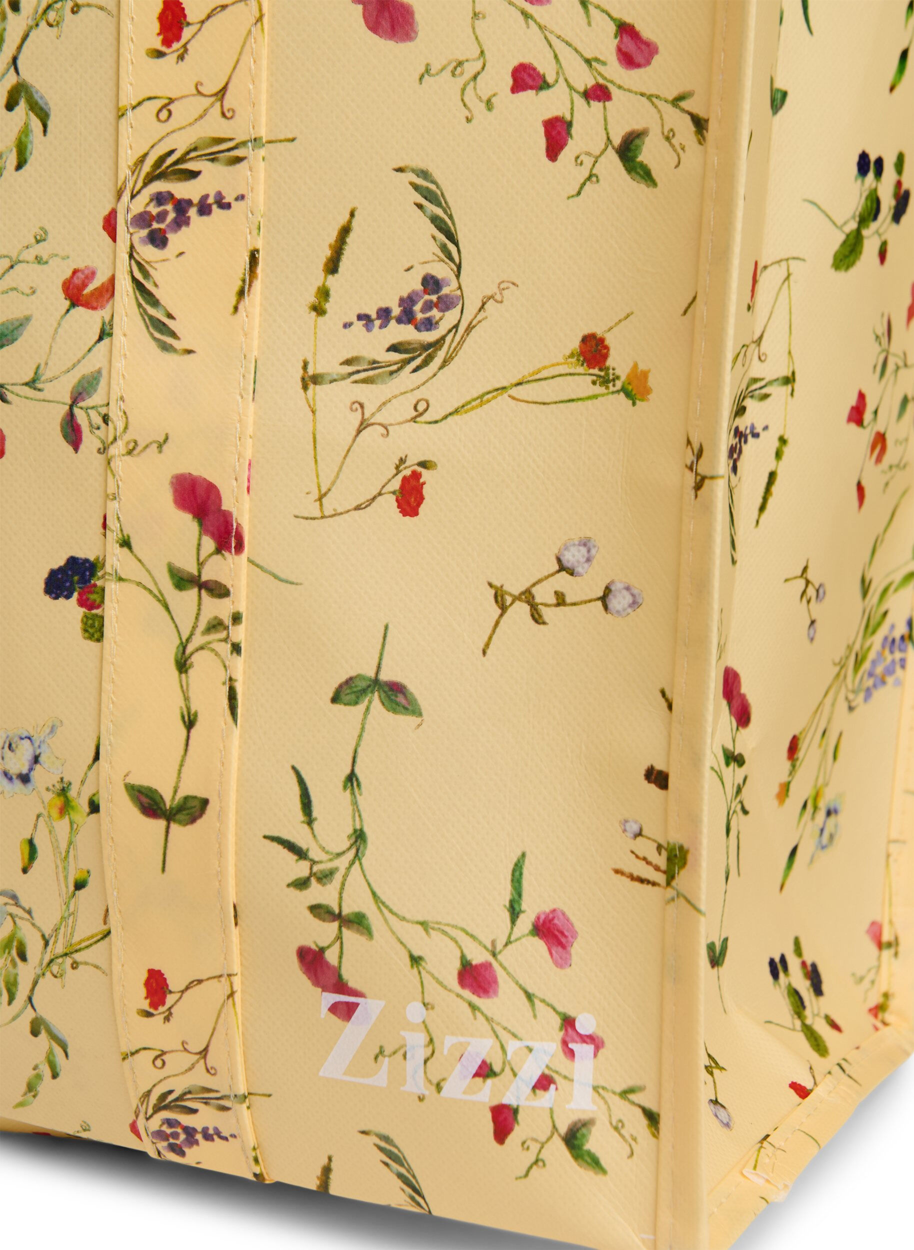ZizziShoppingtas met ritssluiting, Geel, Packshot image number 2