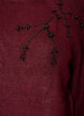 Trui met parelborduursel, Rood, Packshot image number 2