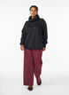Sweatshirt met hoge kraag en zakken, Zwart, Model image number 1